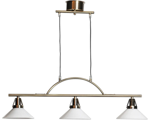 Pendellampa med tre lampskärmar