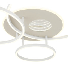 Vit LED taklampa med ringformad design