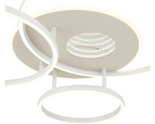 Vit LED taklampa med ringformad design