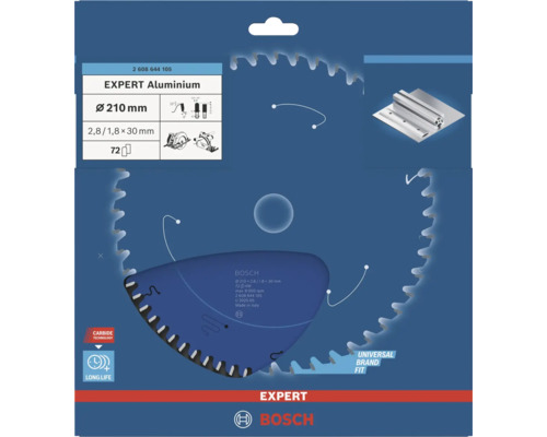 Bosch Expert Aluminium sågblad, 210 millimeter diameter