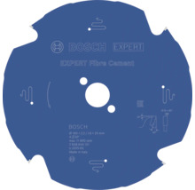 Bosch cirkelsågblad Expert Fibre Cement för fibercement, diameter 160 millimeter, håldiameter 20 millimeter, 4 tänder, Bosch Logo.