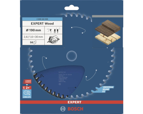 Bosch Expert träsågklinga, diameter 190 millimeter