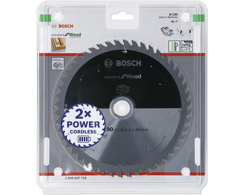 Bosch cirkelsågblad Standard for Wood, diameter 190 millimeter