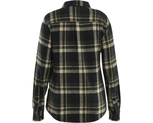 Skjorta i flanell med rutmönster, långa ärmar