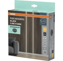 Osram Flex Acoustic Black förlängningssats, 2,6 meter längd, 13 millimeter höjd, för inomhusbruk
