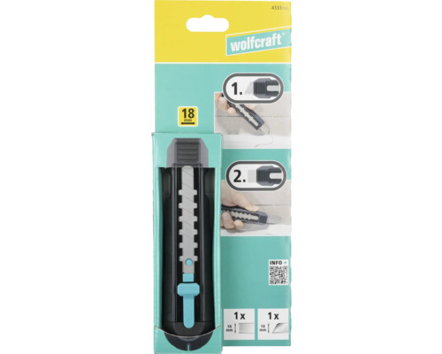 Wolfcraft cutterkniv 18 millimeter i förpackning