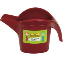 FloraSelf Floralie vattenkanna för barn i röd plast med pip och handtag.