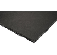 Närbild av en svart mattplatta