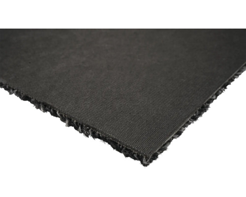 Närbild av en svart mattplatta