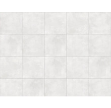 Kakelmönster med fyrkantiga, ljusa keramiska plattor