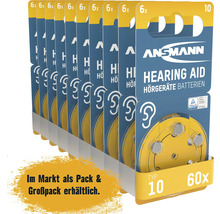 Ansmann hörbatterier typ 10, 60 stycken