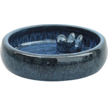 Keramisk drickskål för insekter med dekoration