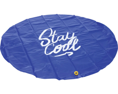 Rund vattenmatta med trycket Stay Cool