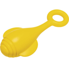 Gul barnskallra av plast med handtag