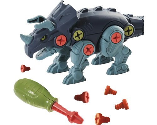 Triceratops leksak att skruva ihop med skruvmejsel