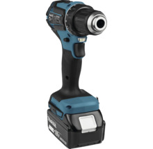 Makita borrskruvdragare DDF485 med 18 volt litiumjonbatteri, snabbchuck, LED arbetsbelysning och vridmomentinställning.