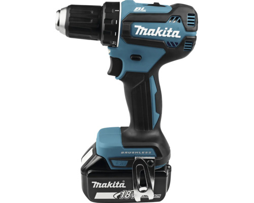 Makita 18 Volt sladdlös borrskruvdragare med borstlös motor och LXT-batteri.