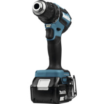 Makita sladdlös borrskruvdragare 18 Volt med borstlös motor, snabbchuck och LED-arbetsbelysning.
