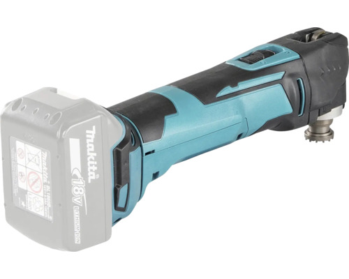 Batteridrivet multiverktyg Makita 18 Volt med monterat batteri.