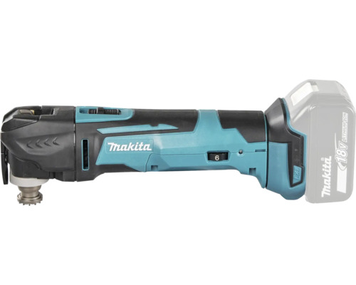 Makita batteridrivet multiverktyg med 18 Volt batterianslutning och hastighetsreglering.