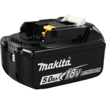 Makita 18 volt litiumjonbatteri med en kapacitet på 5,0 amperetimmar.