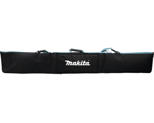 Makita väska för styrskenor i svart textil med bärhandtag och Makita Logo.