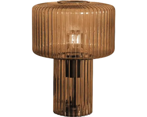 Dekorativ bordslampa av räfflat glas Dekorativ bordslampa av räfflat glas