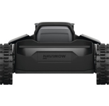 Navimow robotgräsklippare med larvfötter, bakifrån