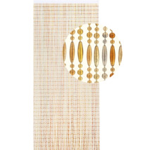 Pärlgardin med guld- och silveraccenter