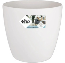 Vit blomkruka av plast