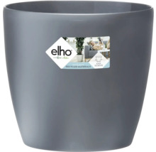 Grå blomkruka av plast