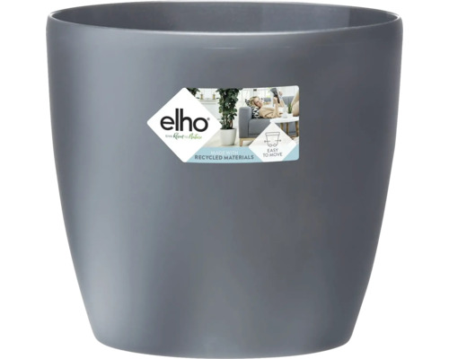 Grå blomkruka av plast