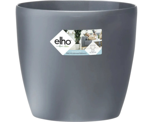 Blomkruka ELHO Brussels Ø40x35cm antracit Grå blomkruka av återvunnet material