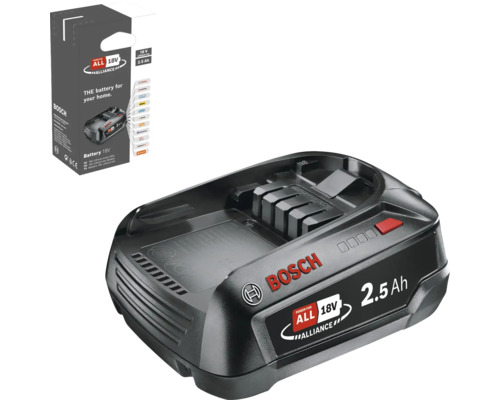 Bosch 18 volt 2,5 amperetimmar batteri med förpackning