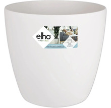 Vit blomkruka av plast