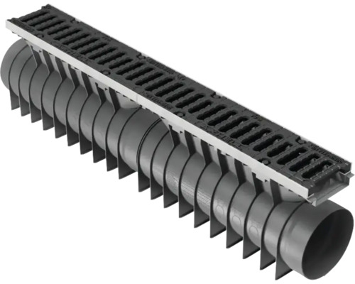 Dräneringsränna med galler för utomhusbruk