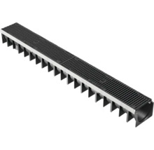 Dräneringsränna av plast med galler