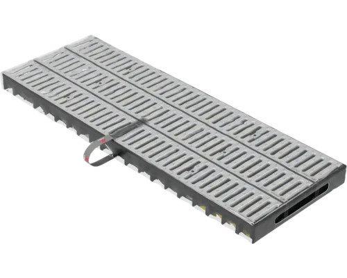 Dräneringsränna i gjutjärn med galler