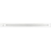 Vit LED-underbänksbelysning med integrerat eluttag och strömbrytare