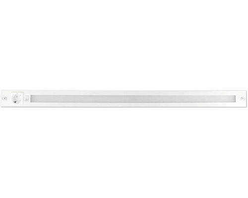 Vit LED-underbänksbelysning med integrerat eluttag och strömbrytare