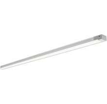 Smal LED-ljusramp i avlång form med vitt hölje och diffusor.