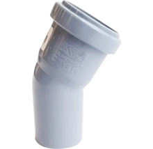 Avloppsrörböj av polypropen med en vinkel på 30 grader