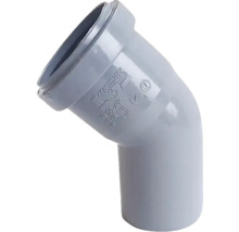 Vinkelrör i plast för sanitetsinstallationer