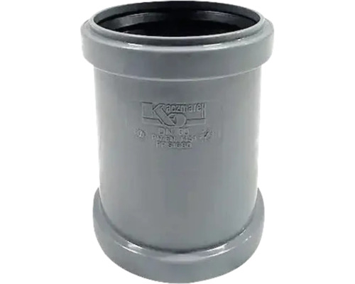 Grått avloppsrör DN 50 av plast