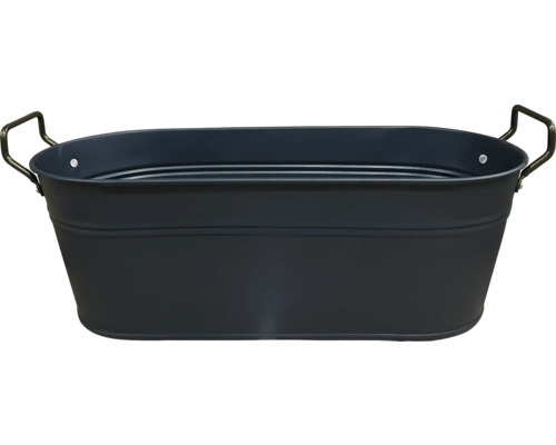 Oval zinkbalja med handtag