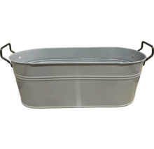 Dekorativt zinkbadkar med handtag