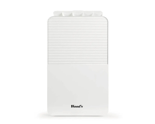 Luftavfuktare med Wood's logotyp