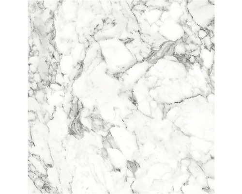 Marmormönstrad yta med grå ådring på vit bakgrund.