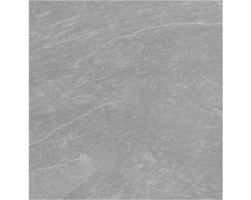 Granitkeramikplatta i grått skifferutseende med strukturerad yta.