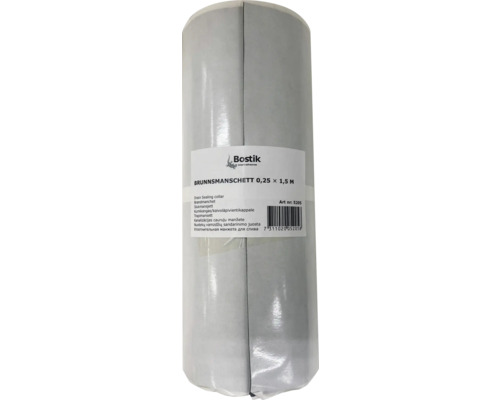 Bostik brunnsmanschett för golvbrunnar, 0,25 gånger 1,5 meter.